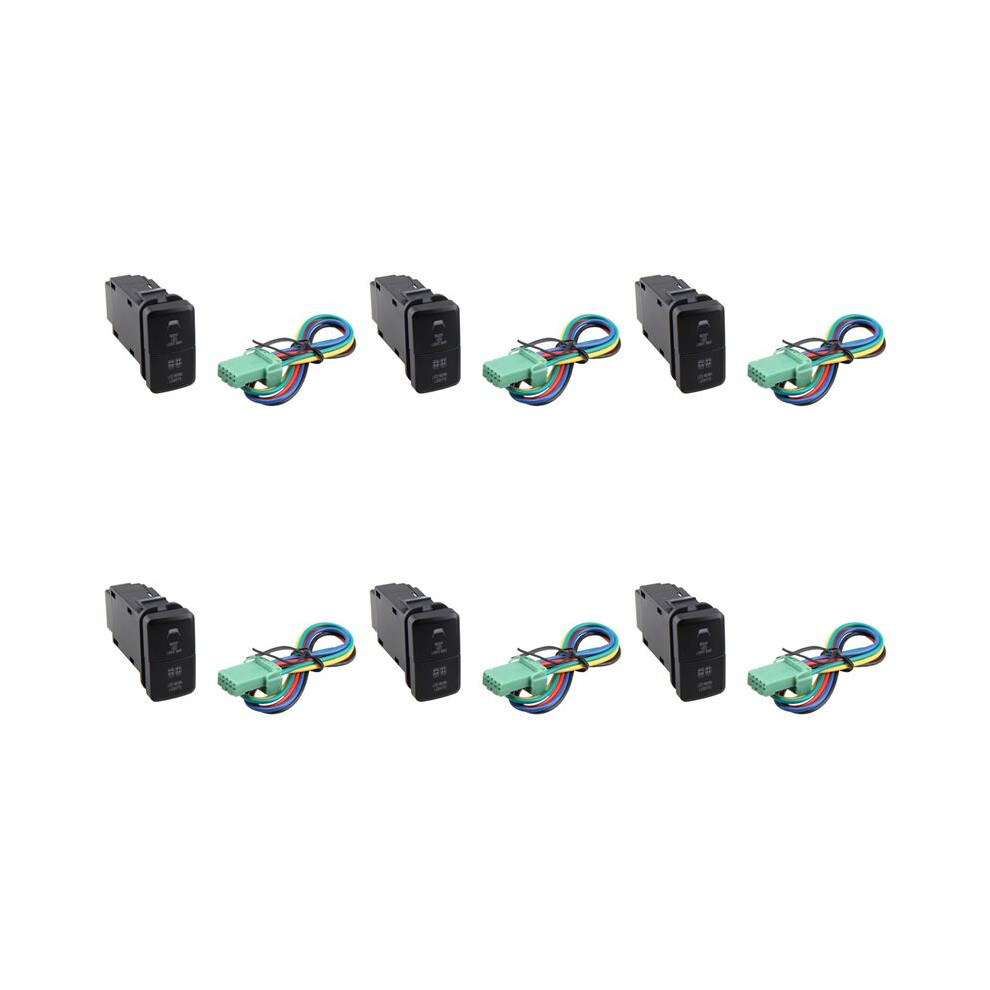 6X 12V Car Dual Led Bar / -Off Push Button For Prado Reiz Hilux Landcruiser Button Light/Green 6033286439978