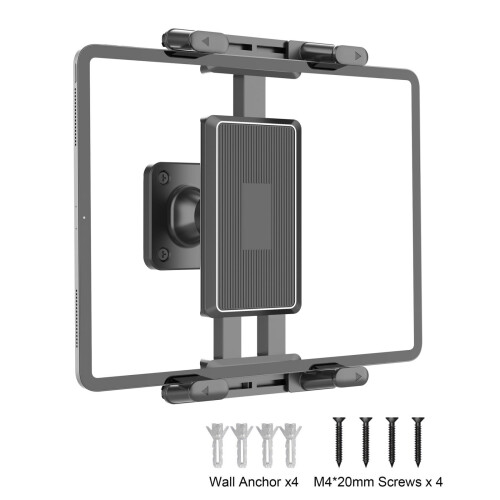 DAMAI Universal Tablet Wall Mount Holder, Compatible with 4.7–15" Devices, Space-Saving & Easy Installation 1