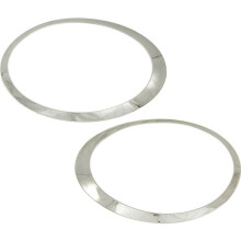 2X for Cooper 2007-2015 R55 R56 R57 R58 R59 ABS Chrome Silver Headlight Trim Ring 51137149905