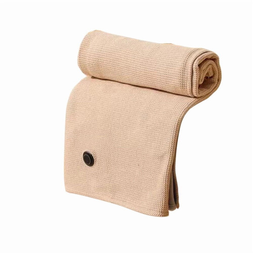 USB Heated Blanket Beige 2759 Inch Waffle Weave 1