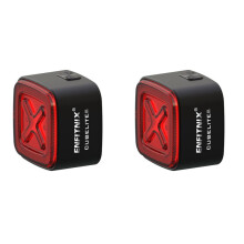 2X Enfitnix CubeliteIII Bike Light Tail Light Brake Rear Light Ultra Bright Led Warning Night Light
