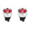 2X Engine Button Car  12V 24V Red Car Start Engine Button Light  Button Start Ignition  for Racing-Red 1