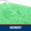 Chenille Bath Rug 36x24 in Mint Green with Rubber Backing 4
