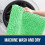 Chenille Bath Rug 36x24 in Mint Green with Rubber Backing 5