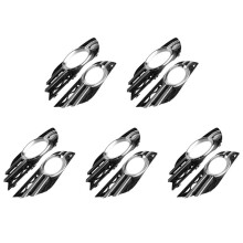 10x Car Front Fog Light Grill Chrome Trim Cover Set for - E-Class W211 07-09 A2118851174 A2118851274