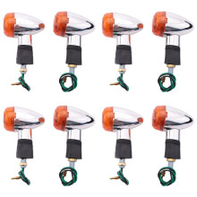 Motorcycle Turn Signals Bullet-Front Rear Lights for Motorcycle Street Standard (8Pcs)