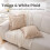 Καλύμματα Μαξιλαριών Taupe White Gingham 2 τεμάχια 18x18 ίντσες 2