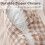 Καλύμματα Μαξιλαριών Taupe White Gingham 2 τεμάχια 18x18 ίντσες 4