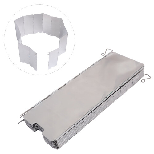 Grillvindblock Grillvindruta 116x24cm Silver 2
