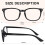Rotgläser-Brille mit Blaulichtfilter und 99,9 % UV-Schutz 4