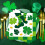 Grønne shamrock-papirservietter St. Patricks dag 100 4