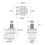 Gitarrtonpotentiometer med push-pull-brytare 250K 2