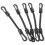 5 Pcs Poles Elastic String Hook Double-headed Cords Camping Ropes 6
