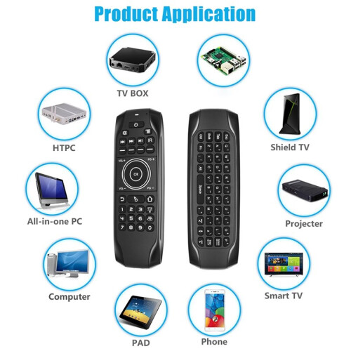 G7VPRO Air Mouse Wireless Remote Control Keyboard  2.4G  Keypad for Android TV Box  TV PC Projector 1