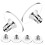 6 Pcs Earring Backs Replacements Locking Safety Earrings Making 4