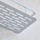 Bathroom Shelves 1Pack Silver Rectangular Aluminum Alloy 31.50x14.00x4.65cm 7