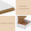 30Pack7x7x2Shipping Box, Λευκό κυματοειδές χαρτόνι Mailer Box για συσκευασία, αλληλογραφία, 3