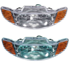 2set Motorcycle Headlights Suitable for DIO 50Cc ZX AF34 AF34.5 AF 34 AF 34.5-White &