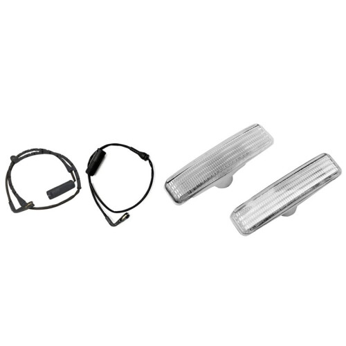 1 Pair Front  Side  Light with 1 Pair Front Rear Brake Pad Wear Sensor Kit, for  5 Series E39 528I 1