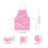 Wunderschöne Kochschürze für Mädchen, rosa, Kindergröße 2