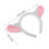 Lamb Ear Headband White2Pack 2