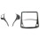 Car Steering Wheel Panel Button Cover Trim with Car Front Reading  Light Lamp Frame Cover Trim Sticker 1
