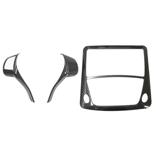 Car Steering Wheel Panel Button Cover Trim with Car Front Reading  Light Lamp Frame Cover Trim Sticker