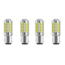 Super Bright Led 1157 Led Light Bulb P21/5W BAY15D Led Bulbs with 33SMD 5730 Chipsets, Xenon White (Set Of 4)