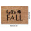 Pumpkin Fall Door Mat Brown White Stripe 18x30 Inch 3