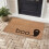 Pumpkin Fall Door Mat Brown White Stripe 18x30 Inch 5