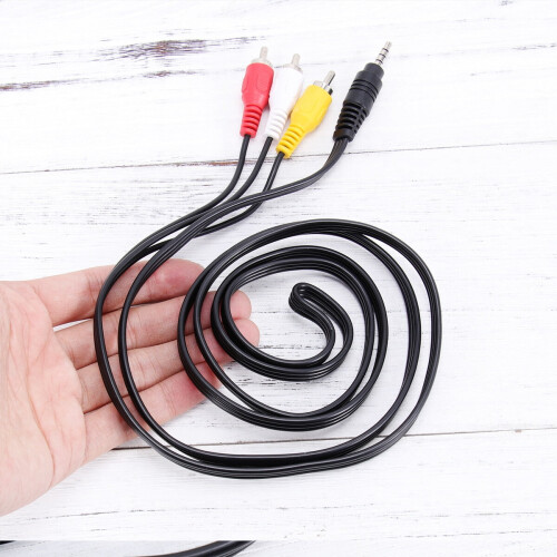 6ft 3.5mm to 3 AV Camcorder A/V Cable 2