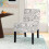 Upholstered Accent Chair White Urban Style Solid Wood Legs 2