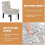 Upholstered Accent Chair White Urban Style Solid Wood Legs 5