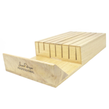 Space-Saving Wooden In-Drawer Knife Block 7-Slot