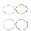 Ciondoli per braccialetti con perline acriliche e perline finte per cellulari, lunghezza 25-30 cm, 5 pezzi 5