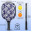 Pickleball-padlesett i blomsterfiber, 2 padler + 2 4