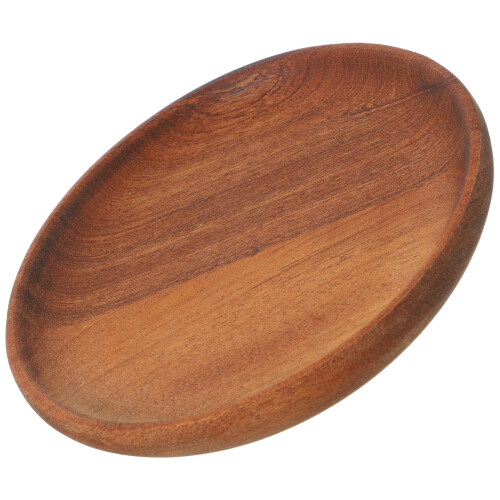 Rundt serveringsfad i træ, 12 cm 2