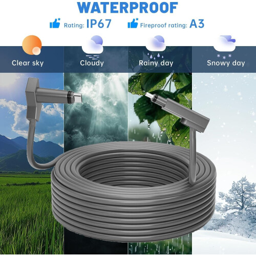Καλώδιο Starlink Gen2Cable 6.5FT2M Αδιάβροχο Γκρι 2