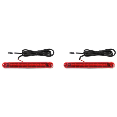 2X 24 LED 12V Car Additional Brake Light High Mount Third 3Rd Brake Stop Tail Light Lamp Red