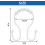 Διπλοί κρίκοι κουρτίνας ντους, 12 τεμάχια από ανοξείδωτο ατσάλι με συρόμενη μπάλα, 3