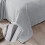Fleece deken, kingsize (90 x 104 inch), lichtgrijs 4