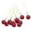 100 cerises rouges décoratives pour sapin de Noël 3