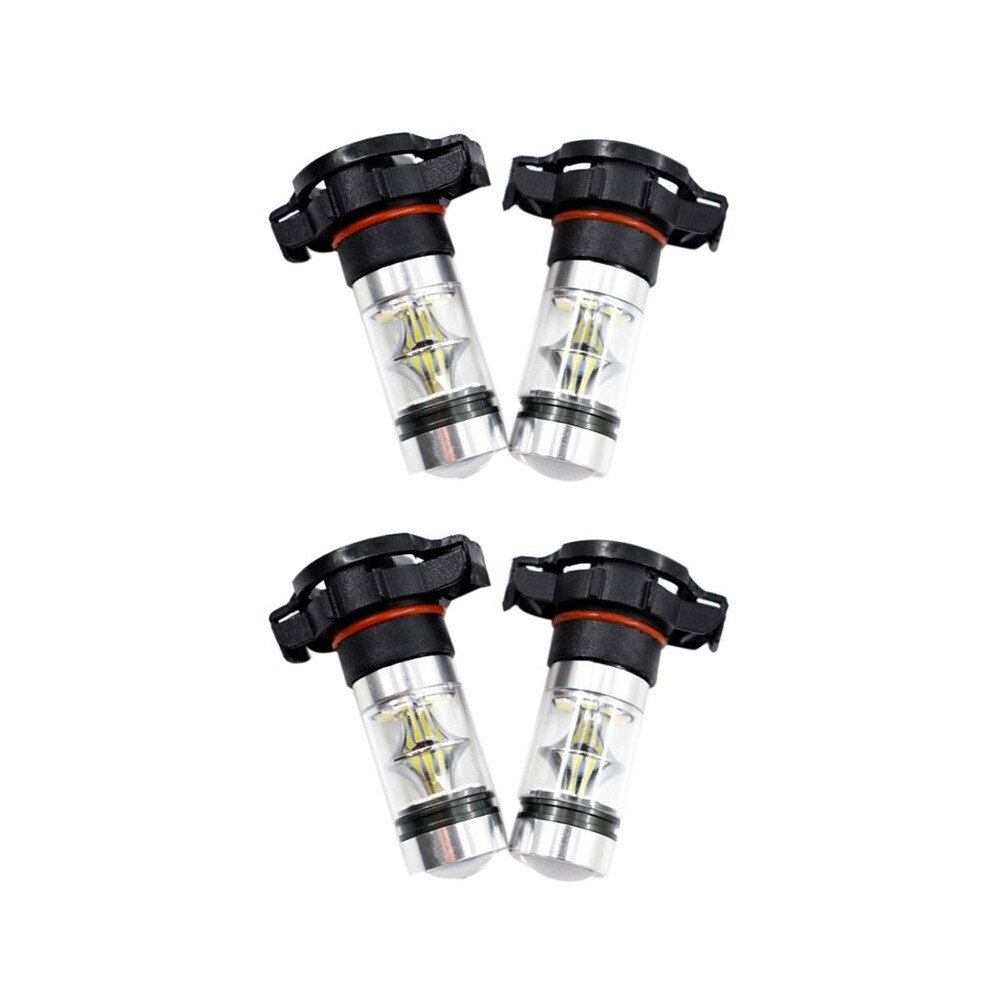 4X 5202 H16 Ps24w High Power 100W 6000K Super Led Fog Drl Lights Bulb White 4712762739628