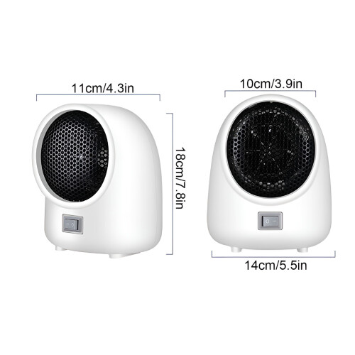 HIBIBUD Mini Bureaukachel 400W Draagbaar 1