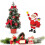16 inch prelit tabletop Christmas tree with holly berries 6