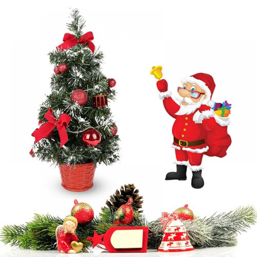 Mini-Weihnachtsbaum mit Beleuchtung, 40 cm, stehend oder hängend 2