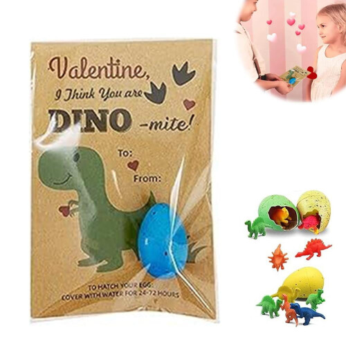 Dino-Ei-Schlüpf-Valentinskarten für Kinder (24 Stück) 2