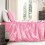 Satin Sheets Twin XL Light Pink 3-Piece Set 8