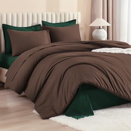 Queen-size seng i pose-sett – ensfarget, 7 deler 2