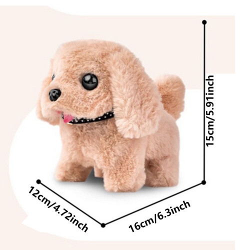Cachorrinho de brinquedo interativo que anda e late para crianças 2